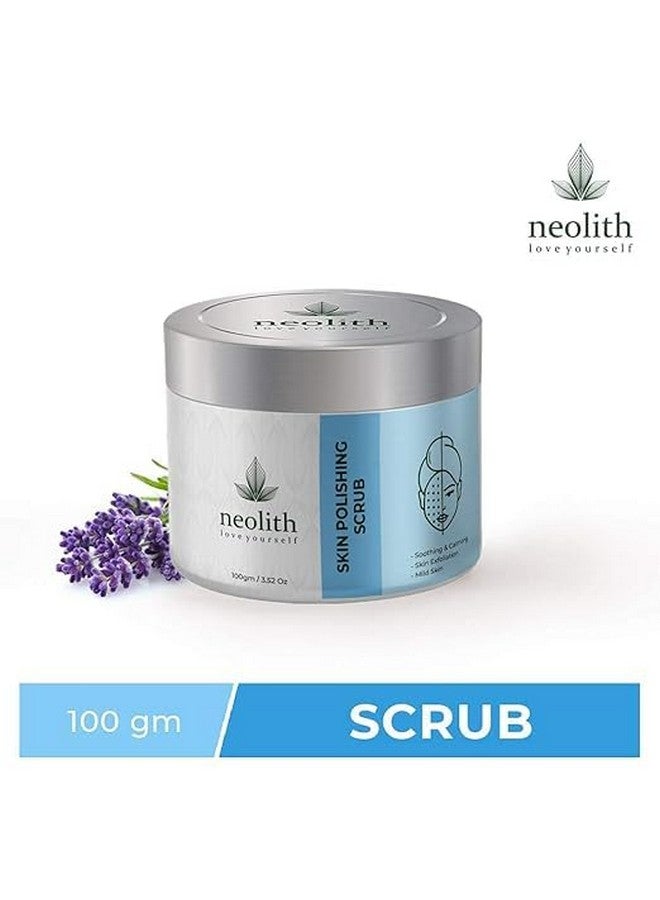 SHYRC Lavender Skin Polishing Face Scrub with Vitamin E and Almond oil (100gm) for Gentle Exfoliation and Tan Removal | Removes White heads, Black heads, Brightens skin, Removes excess oil | D Tan scrub, Lip scrub, Deep cleansing, Skin Revitalizing | For Dry/Normal Skin | Organic | Paraben, Silicon, Mineral oil & SLS Free | For Men & Women - Image 3