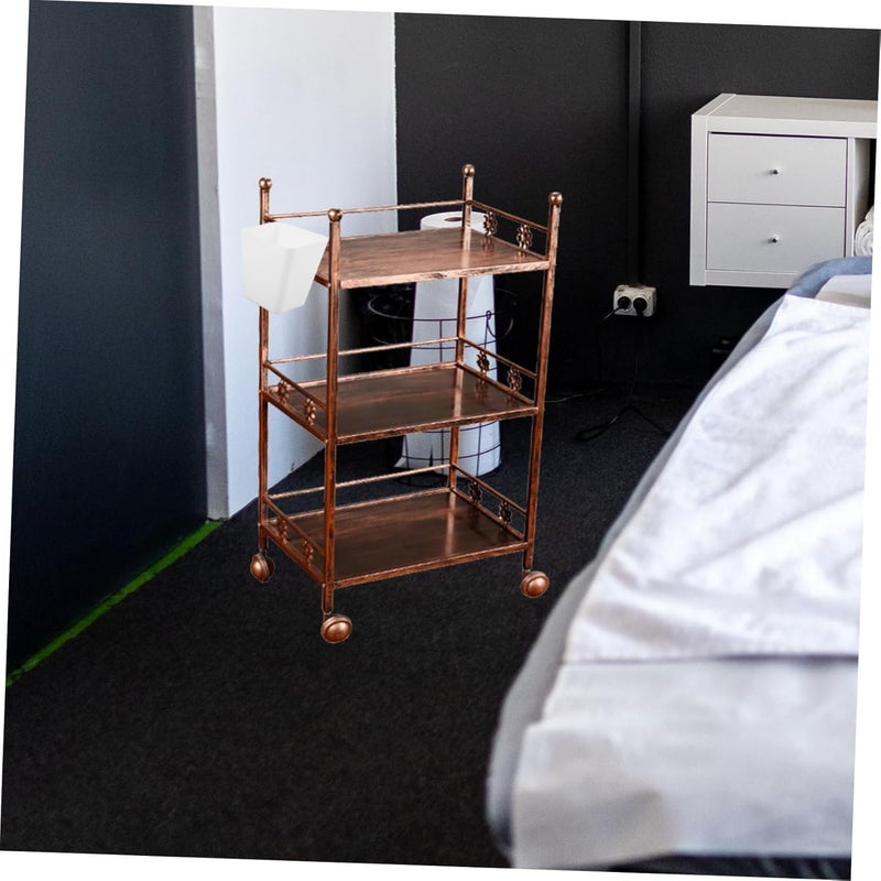NOLITOY 2pcs Rolling Cart Organizer Holder Hanging Storage Bucket Laundry Basket for Beauty Salon - Image 5