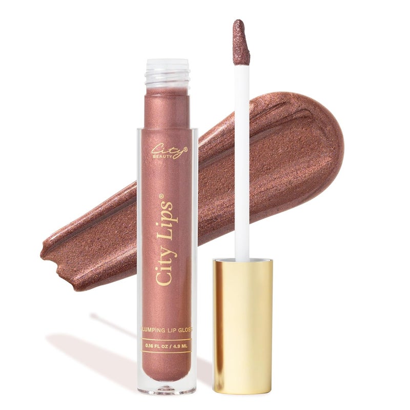 City Beauty City Lips Plumping Lip Gloss  HighShine Gloss for Fuller YoungerLooking Lips  Hydrating  Smoothing Lip Treatment Hyaluronic Acid