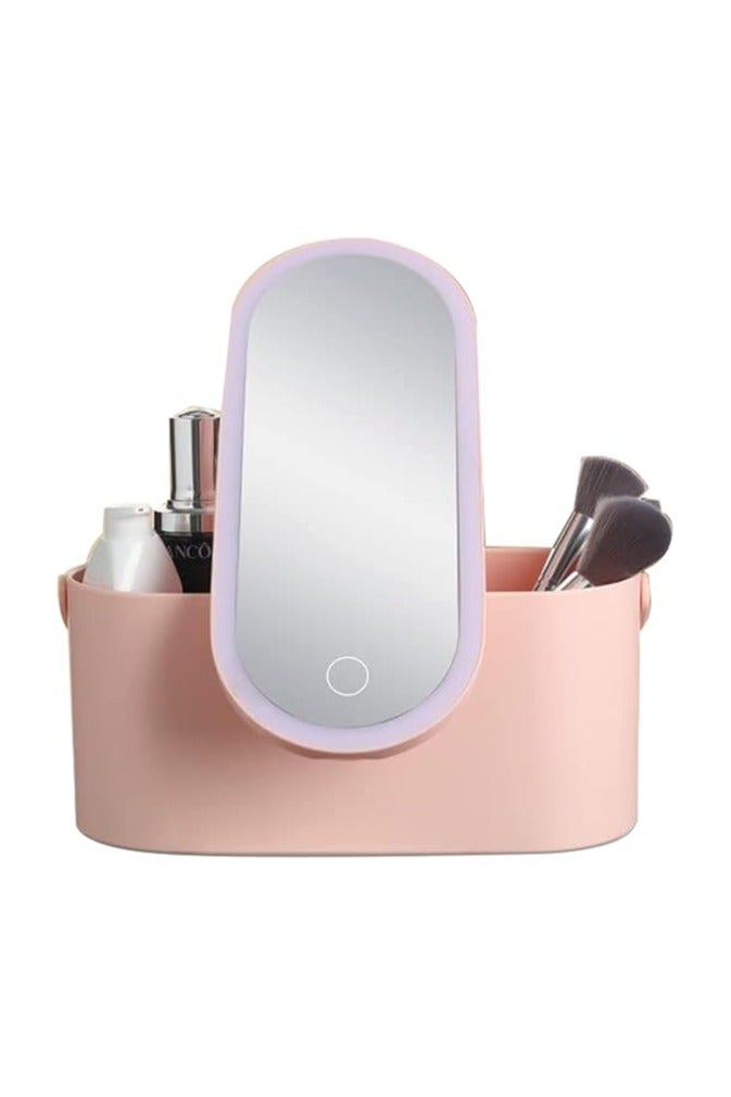 Professional Portable Makeup Bag with LED Lighted Mirror for Easy Makeup - Image 1