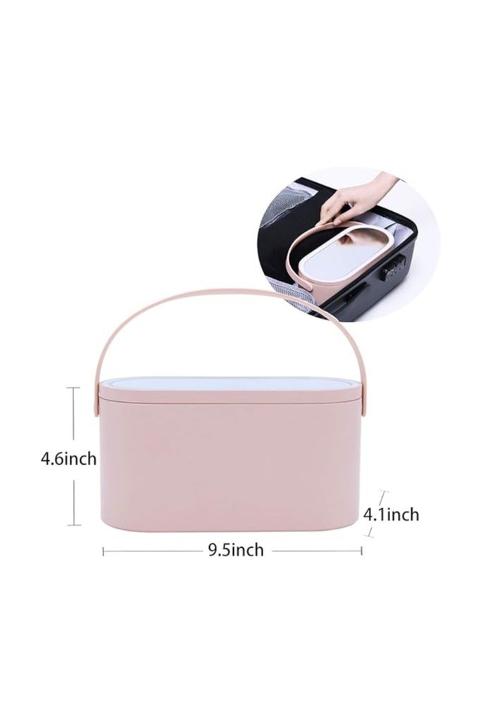 Professional Portable Makeup Bag with LED Lighted Mirror for Easy Makeup - Image 3