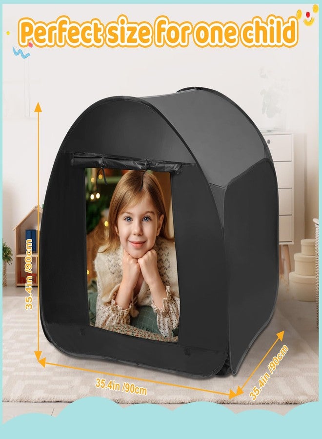 Dreamtrue Sensory Tent for Kids 35.4 * 35.4 * 35.4 in - Portable Pop-up Play Tent for Calming Down & Improving Focus - Ideal for Children with Autism, ADHD, & Sensory Processing Disorder (SPD) - Image 2