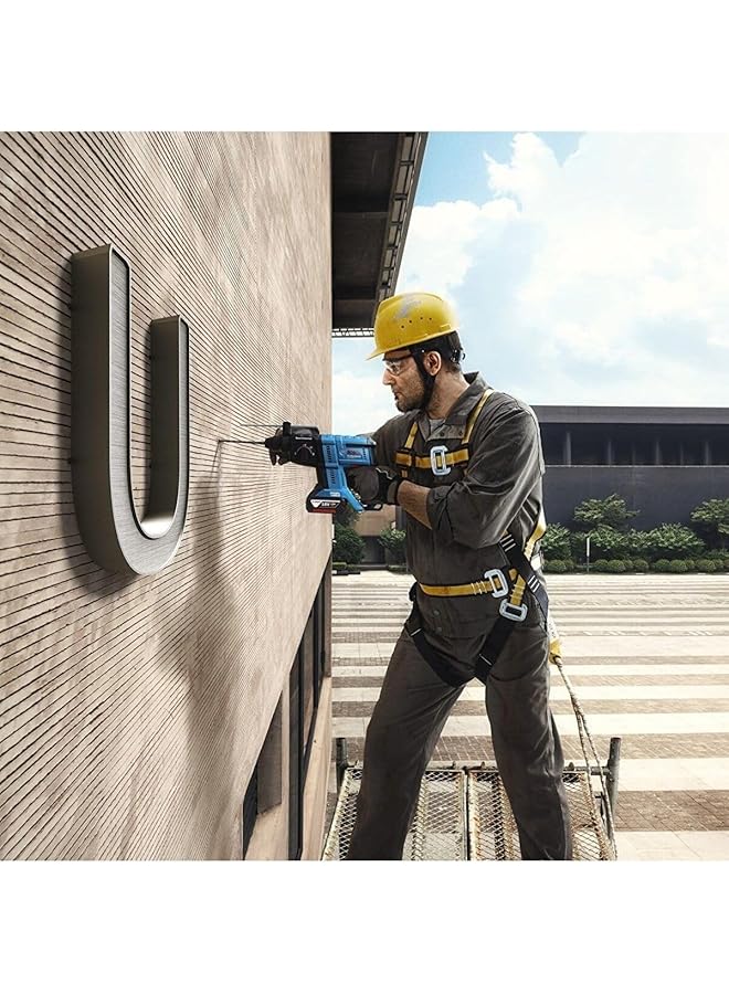 بوش مطرقة دوارة لاسلكية Gbh 180 مع SDS Plus مطرقة دوارة لاسلكية قوية في متناول اليد نظام تأثير قوي مع مطرقة 2.0 J 3 أوضاع للاستخدام المتنوع جهد البطارية 18.0 فولت - Image 4