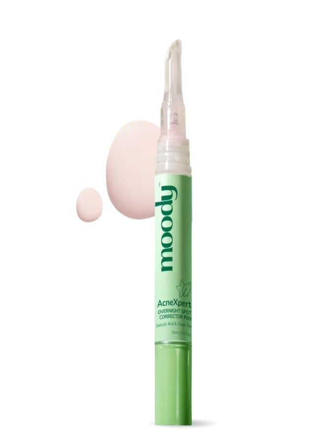 Moody Acnexpert Spot Corrector Pen with Salicylic Acid 0.3% & Green Tea | Acne Removal | Salicylic Acid Gel | For Active Acne & Pimples | Dries Out Active Acne For Women & Men | Safe on All Skin Type 10ml - Image 1