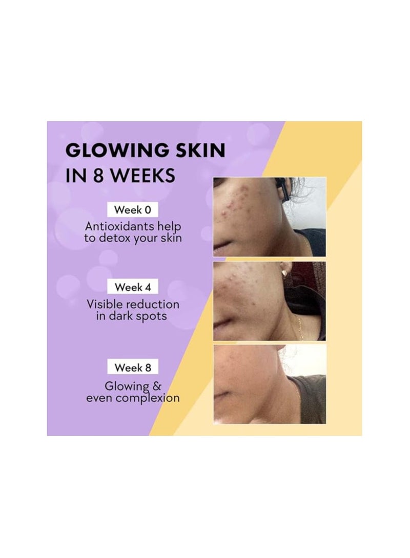 NUTRIX Chic nutrix Glow- 10 Effervescent Tablets| Japanese Glutathione & Vit. C| Antioxidants for clear, glowing skin| Sugar-free, Strawberry-lemon flavour. - Image 3