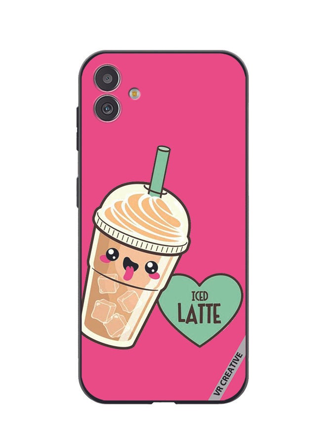 VR CREATIVE Protective Case Cover For Samsung Galaxy F14 Iced Tea Design Multicolour - Image 1