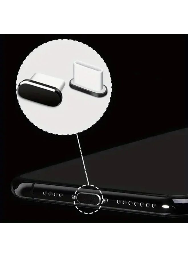 3pcs Blue USB C Type C Charging Port Dust Plugs Protector Cover Universal Phones - Image 5