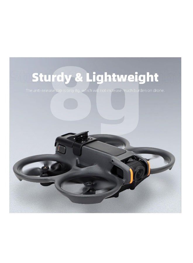 Battery Buckle Protection Frame for DJI Avata 2, Battery Clip Holder for DJI Avata, Drone Quadcopters Accessories, Anti-Release, Anti-Falling, Black Battery Guard - Image 3