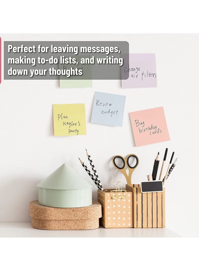 Sticky Notes, 5 Pads, 3”x3” 500 Sheets Pastel Sticky Notes, Morandi Colors Sticky Notes Note Pads, Post It Notes Colorful, Basic Office Supplies Posted Notes, Removable Multipurpose Memo Pads Suitable for Office, School, Home Study - Image 3