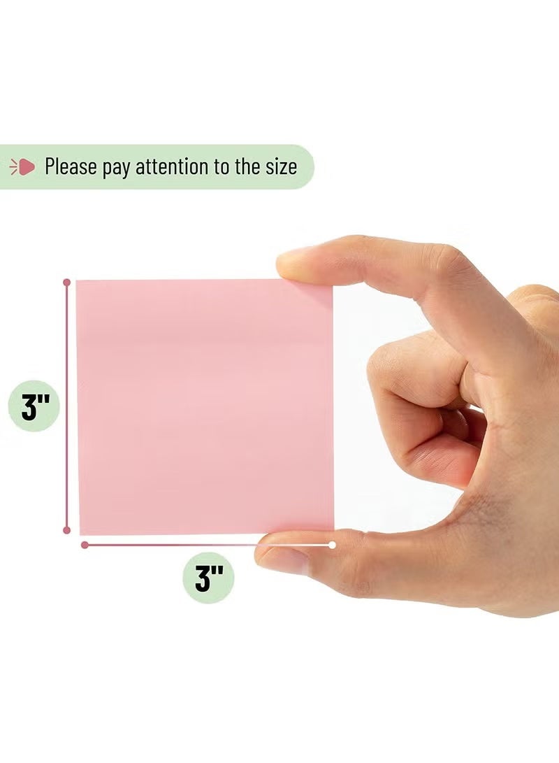 Sticky Notes, 5 Pads, 3”x3” 500 Sheets Pastel Sticky Notes, Morandi Colors Sticky Notes Note Pads, Post It Notes Colorful, Basic Office Supplies Posted Notes, Removable Multipurpose Memo Pads Suitable for Office, School, Home Study - Image 5