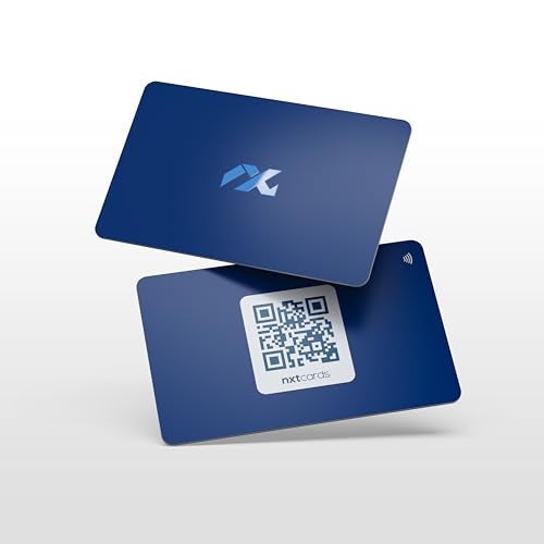 Nxt Cards Premium Business Card - NFC & QR Enabled - Blue - Digital Visiting Card - Just Tap to Share Contact - Smart Networking Card with Advanced NFC Technology - Image 2