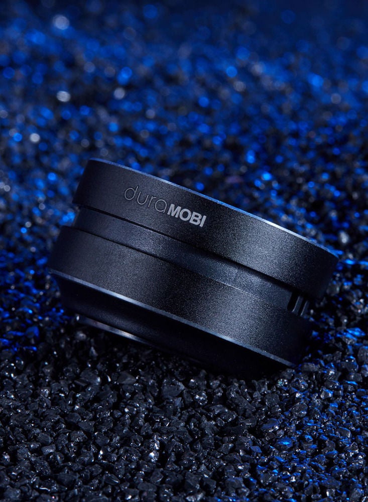 dura MOBI مكبر صوت BT لاسلكيًا، مكبرات صوت صغيرة محمولة بصوت ستيريو عالٍ باللون الأسود - Image 4