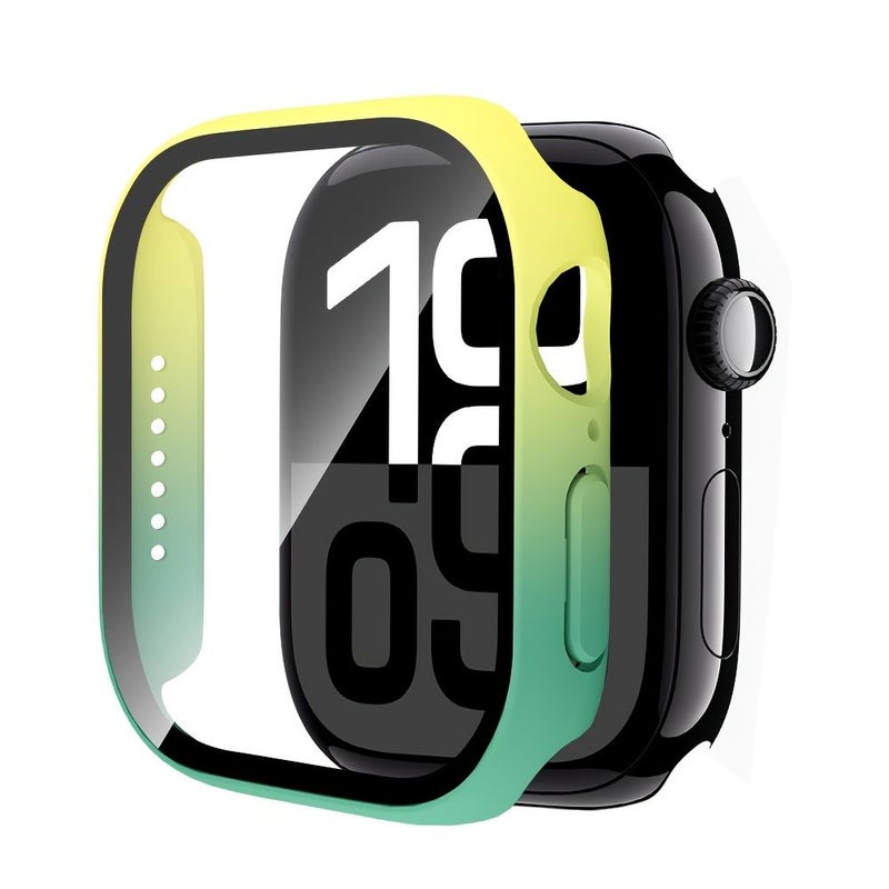 علبة زجاج مقسى لساعة Iwatch مقاس 40 ملم للسلسلة 4 و5 و6 وSE باللونين الأسود والأبيض - Image 5