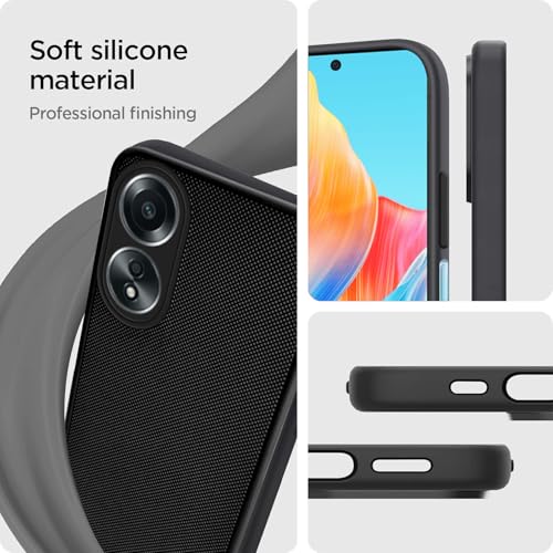 Jkobi Back Cover Case for Oppo A58 4G (Textured Grip Design | Camera Protetion | Slim and Light Weight | Soft Touch and Feel | Black) - Image 3