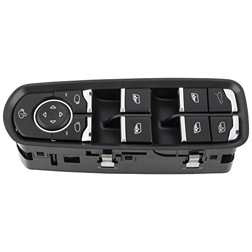 Boxi مفتاح نافذة الطاقة الجانبية للسائق من BOXI يناسب بورش كايين 2011-2014 / بورش باناميرا 2010-2015 / بورش ماكان 2015 | يحل محل # 7PP959858RDML 7PP959858KDML 7PP959858HDM - Image 3