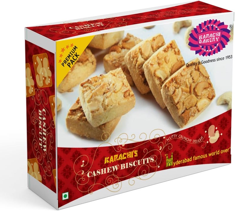Karachi Bakery بسكويت كاجو من مخبز كراتشي 400 جرام - لذة مقرمشة - Image 1