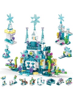 LOOPITYS 554 pieces of girls' building block sets, Snow Princess Castle girls' toys, children's STEM building block toys, and educational building toy gifts for little girls  - Image 3