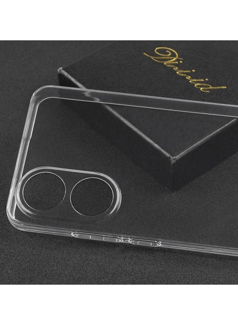 Soft TPU Silicone Gel Transparent Camera Protect Case Back Cover For Oppo A78 4G