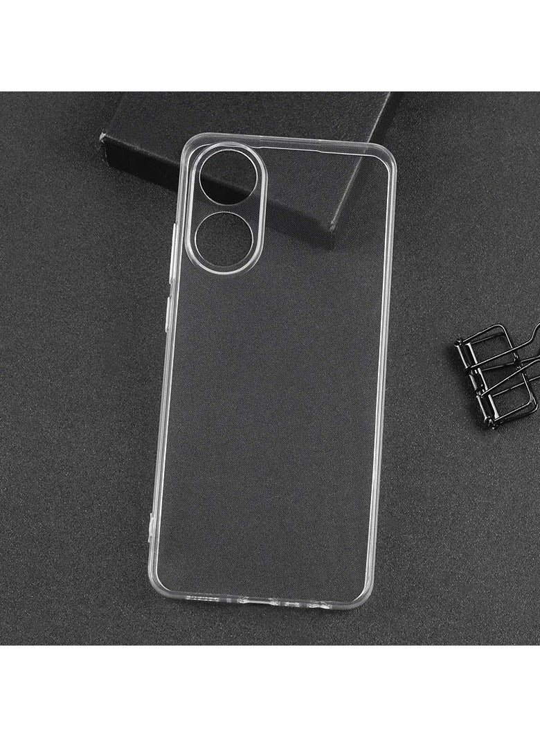 Soft TPU Silicone Gel Transparent Camera Protect Case Back Cover For Oppo A78 4G