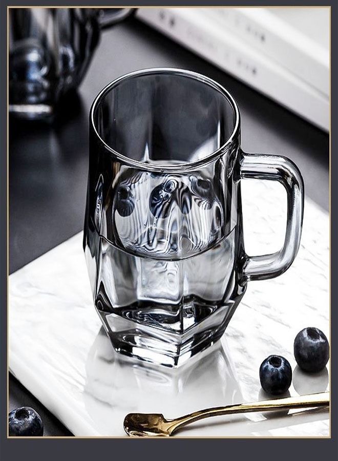 fashionhome Large Water Pitcher Creative Glass Water Jug High Temperature Resistant Beverage Jug Luxurious 6 Glasses with Metal Storage Pot and Acrylic Tray for Cold Water Beverage Juice Milk Tea - Image 5