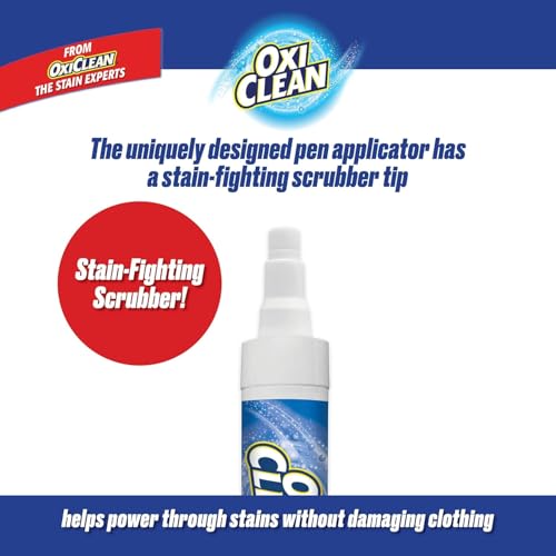 OxiClean On The Go Stain Remover Pen, 0.74 Fl Oz – Instant Travel Stain Cleaner for Clothes, Food, Wine, Coffee, Makeup, Portable & Easy Use - Image 4