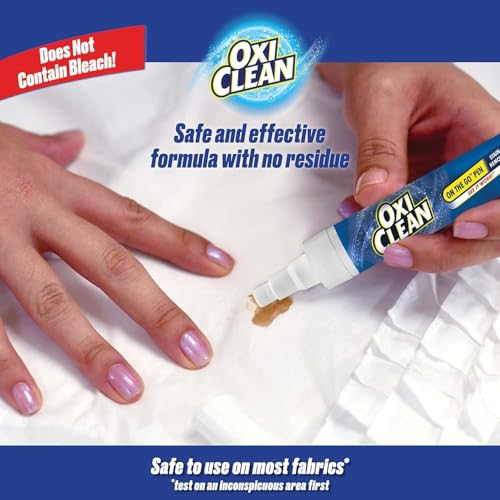 OxiClean On The Go Stain Remover Pen, 0.74 Fl Oz – Instant Travel Stain Cleaner for Clothes, Food, Wine, Coffee, Makeup, Portable & Easy Use - Image 3