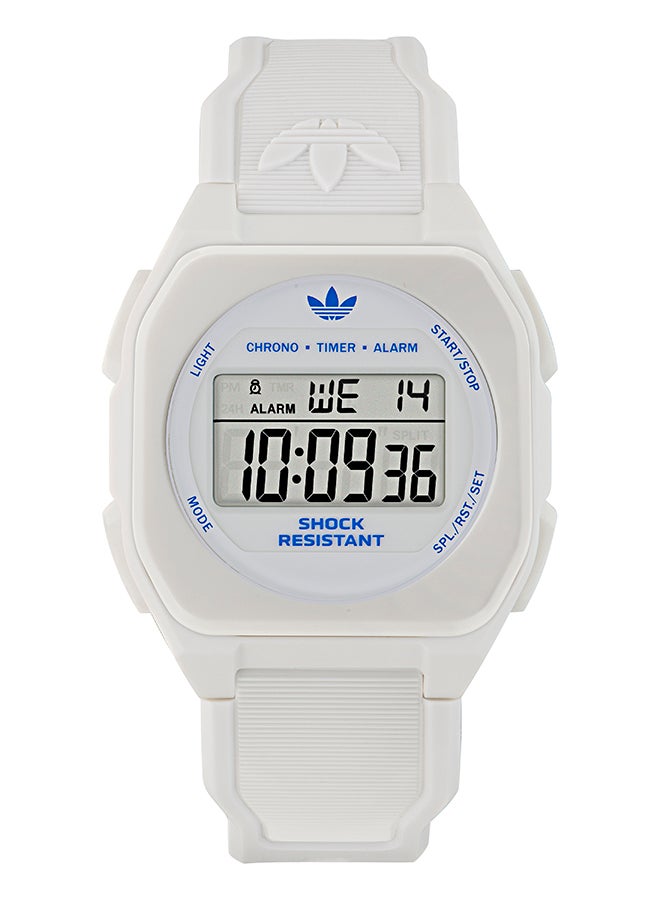 Adidas يوني سيتي تك فور ديج دي إل وايت سي إس 42 مم كيو تي زد ديج وايت ريس إس إس25 - Image 1
