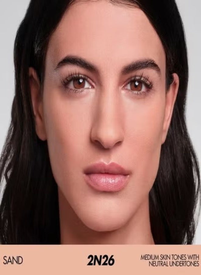 MAKE UP FOR EVER HD Skin Matte Velvet Blurring Foundation & Setting Powder 11g – Shade 2N26 Sand - Medium Skin Tones with Neutral Undertones - Image 2