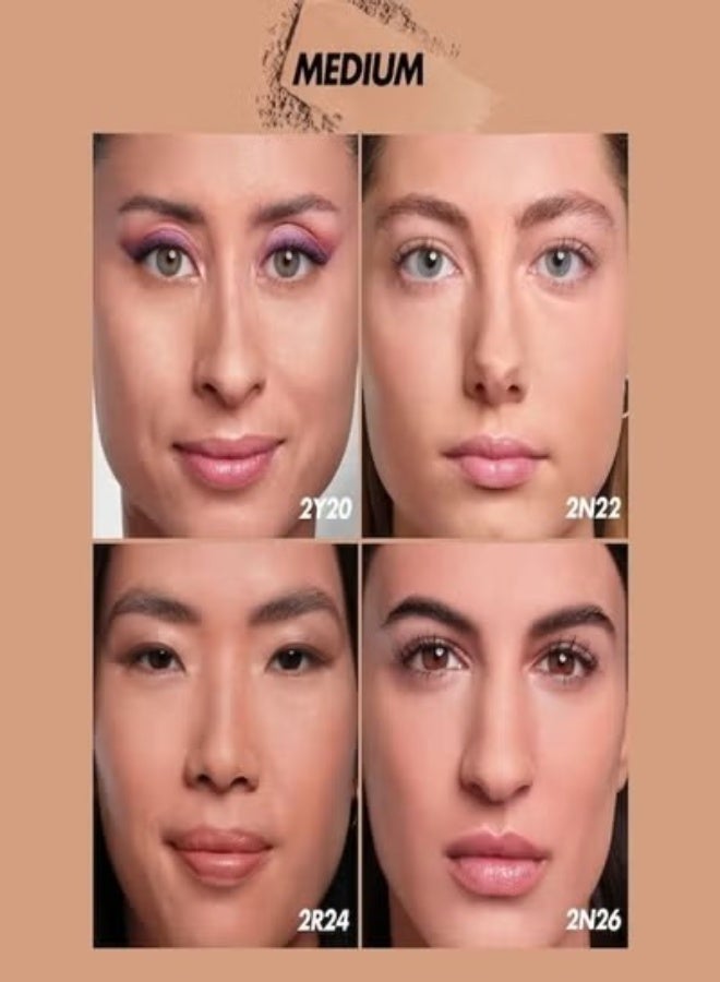 MAKE UP FOR EVER HD Skin Matte Velvet Blurring Foundation & Setting Powder 11g – Shade 2N26 Sand - Medium Skin Tones with Neutral Undertones - Image 3