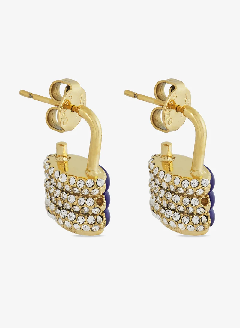 جس Guess My Secret Non-Logo Earrings