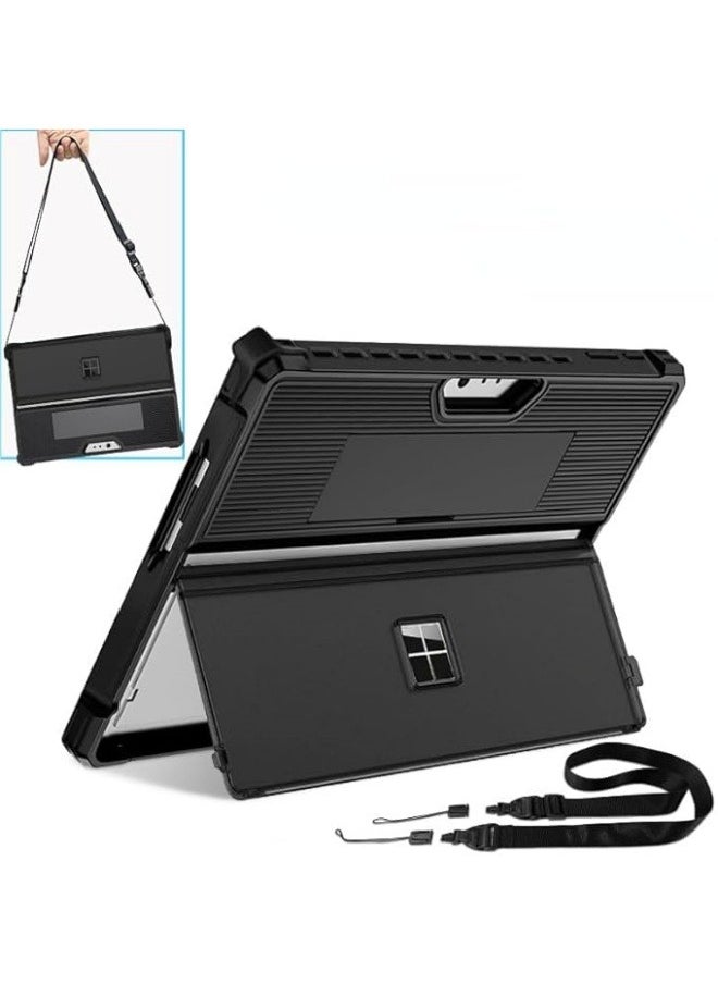 Generic Case Compatible with Microsoft Surface Pro 11 (2024) 13-inch Tablet All-in-One Protective Rugged Cover Fall protection Case with Shoulder Strap for Surface Pro 11  - Image 1