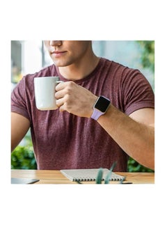 ten.tech TenTech Silicone Magnetic Sports Band for Apple Watch Ultra/Ultra 2, Size 49mm 45mm 44mm 42, Soft Band for iWatch Series 9/8/7/6/5/4/3/2/1/SE - Light purple  - Image 4