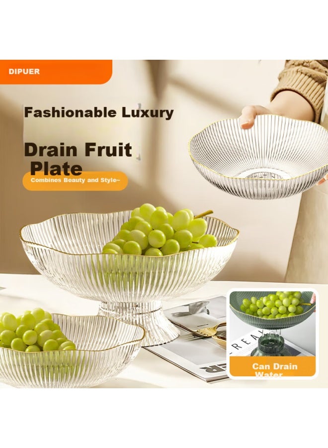 Dipple Deepul Fruit Plate For Home Living Room Coffee Table Fruit Tray Snack Tray Candy Nut Bowl Light Luxury Minimalist - Image 1
