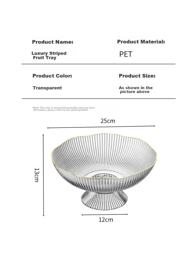 Dipple Deepul Fruit Plate For Home Living Room Coffee Table Fruit Tray Snack Tray Candy Nut Bowl Light Luxury Minimalist - Image 2