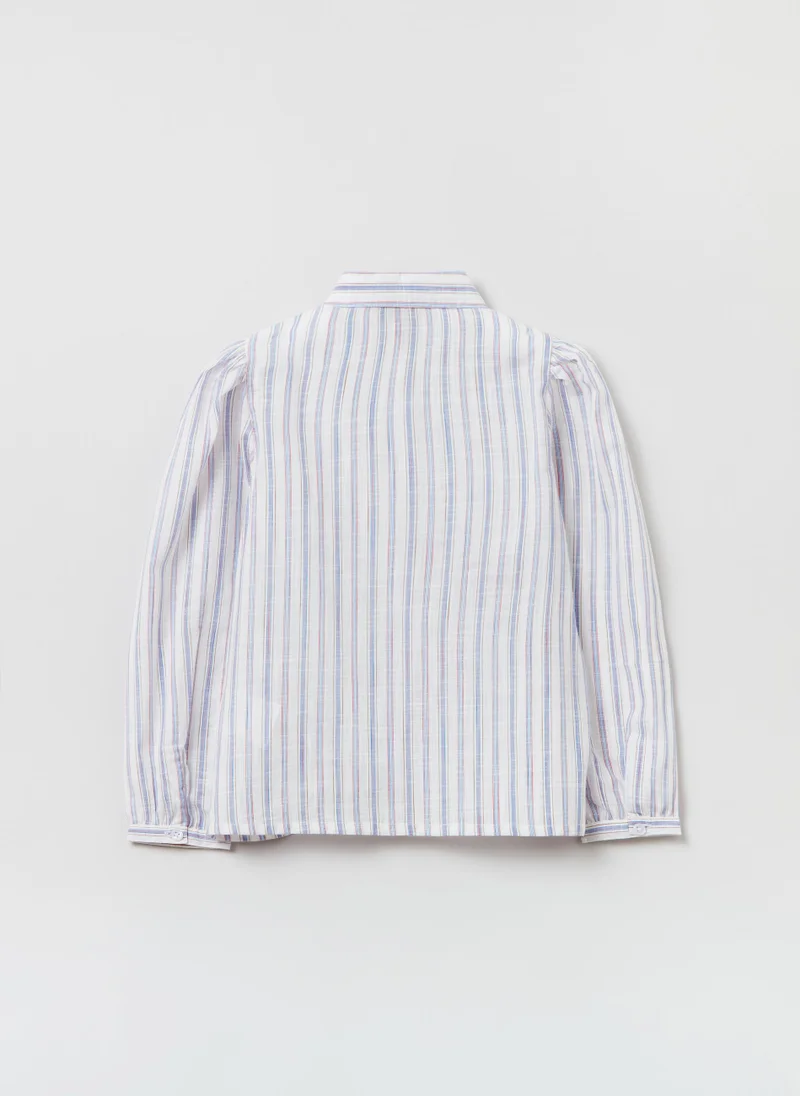 او في اس Ovs Housebrand Striped Cotton Shirt