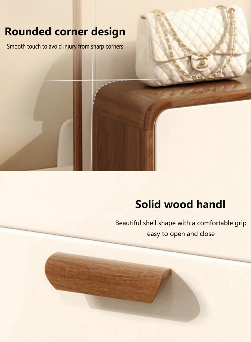 Shoe Cabinet Shoe Rack Freestanding Shoe Cupboard with 3 Flip Drawers Solid Wood Shoe Stand Ultra Thin Shoe Organizer for Entrance,Hallway, Bedroom - Image 5