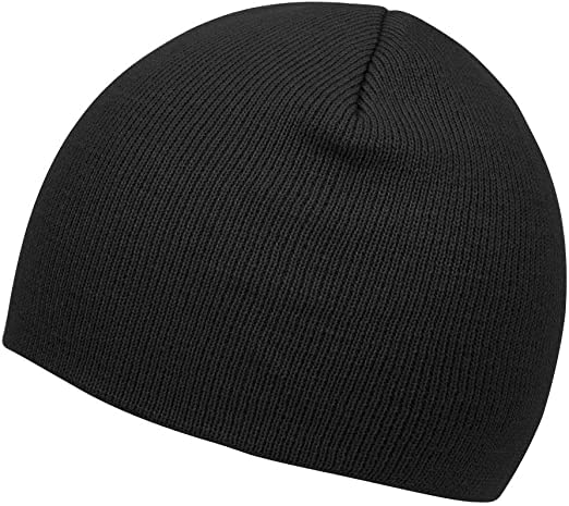 Creature Solid Winter Short Woolen Caps (Black) - Image 2