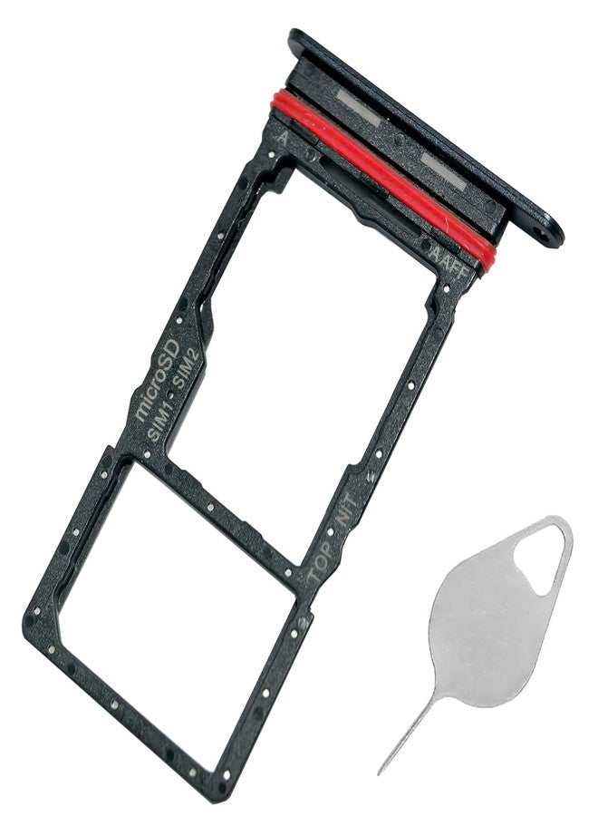 Bestdealing Galaxy A16 5G SIM Card Tray Dual Replacement A16 5G A166 Sim Card Slot Holder for Samsung Galaxy A16 5G SM-A166B SM-A166U SM-A166E Sim Card Tray Repair Part with Opening Needle (Blue Black) - Image 1