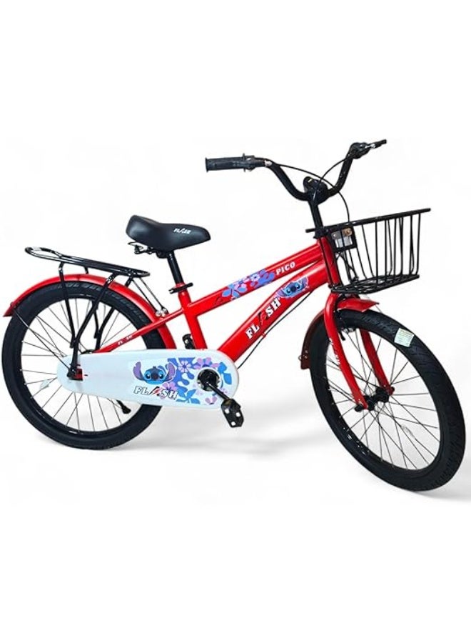 GTG TOYS Children's bicycle for boys and girls, plays 4 tones and has a flashing LED light, size 20, red - Official distributor in Egypt for GTG TOYS - Image 3