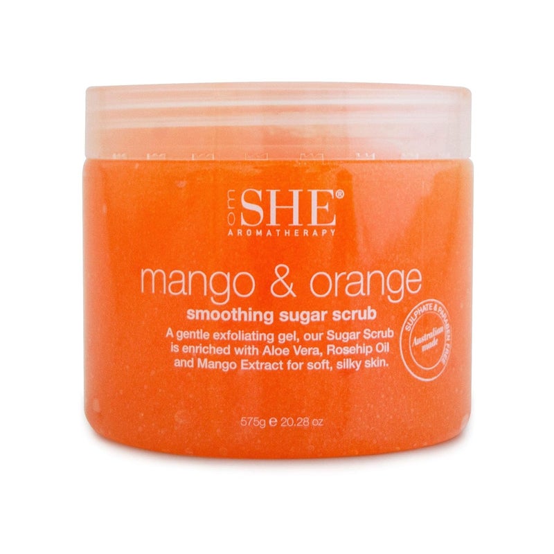 OM SHE Aromatherapy Mango  Orange Sugar Scrub