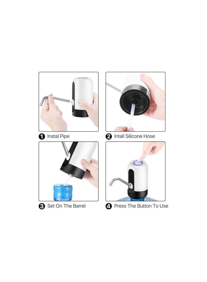 Electric Water Dispenser Pump Rechargeable Model S2740 – White/Black - Image 2