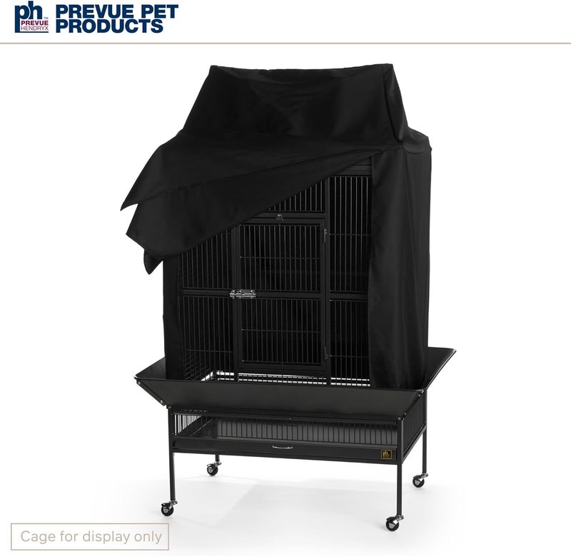 PH Prevue Hendryx Large Bird Cage Cover - Black, 36" L x 24" W x 49" H - Image 4