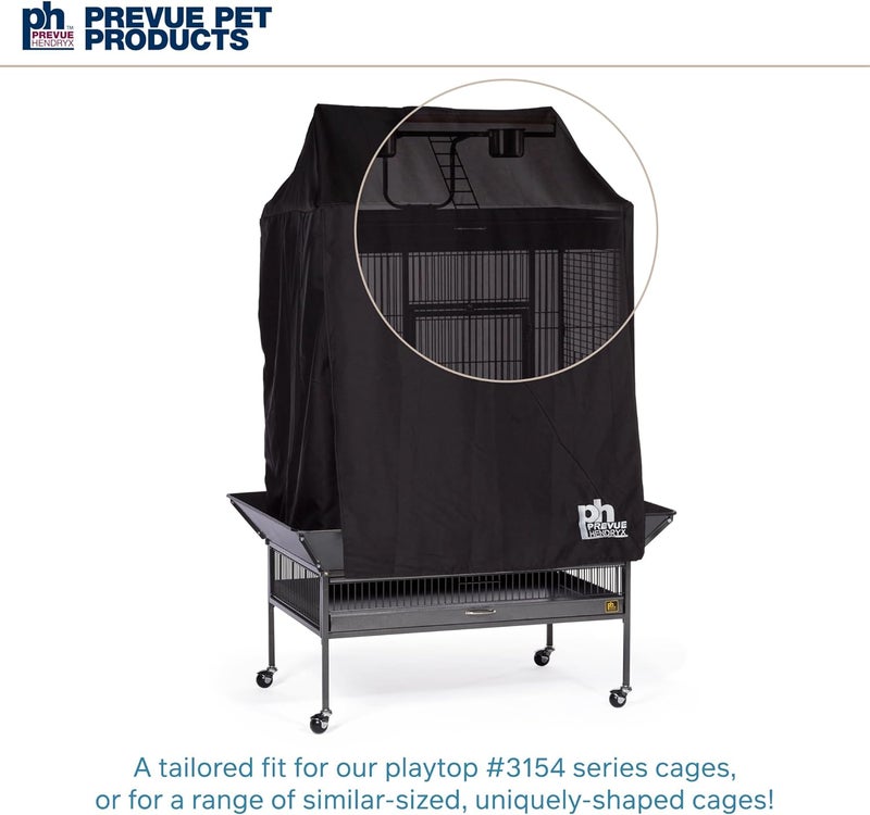 PH Prevue Hendryx Large Bird Cage Cover - Black, 36" L x 24" W x 49" H - Image 5