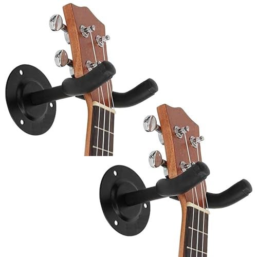EDNITA Guitar Wall Hanger, Guitar Wall Mount, Guitar Hanger Wall Hook Stand Rack for Acoustic | Electric | Bass Guitar | Banjo | Mandolin, Guitars Accessories (Pack of 2) - Image 1