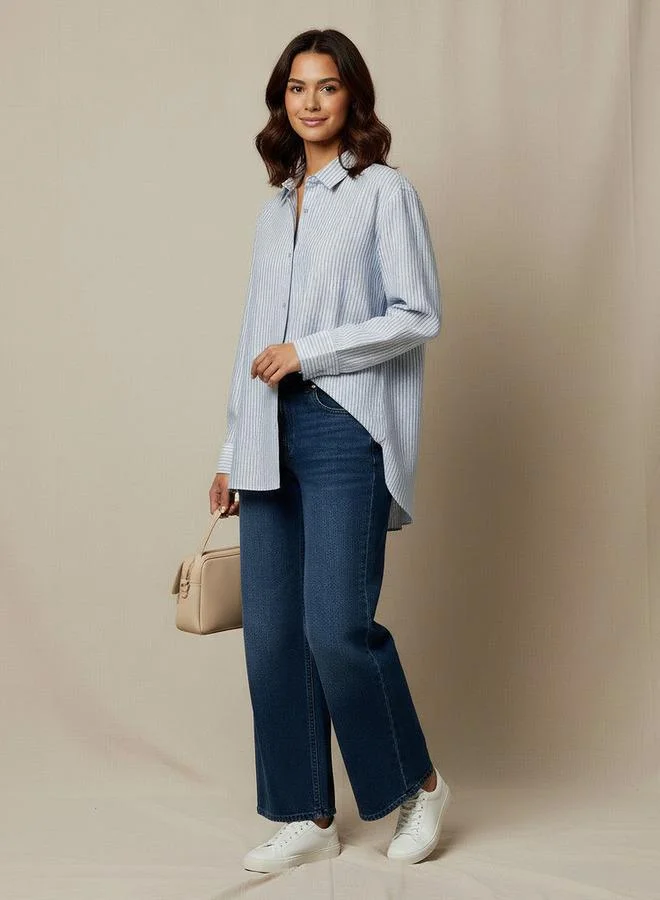 Splash FAV Shirt with Stripes and Long Sleeves