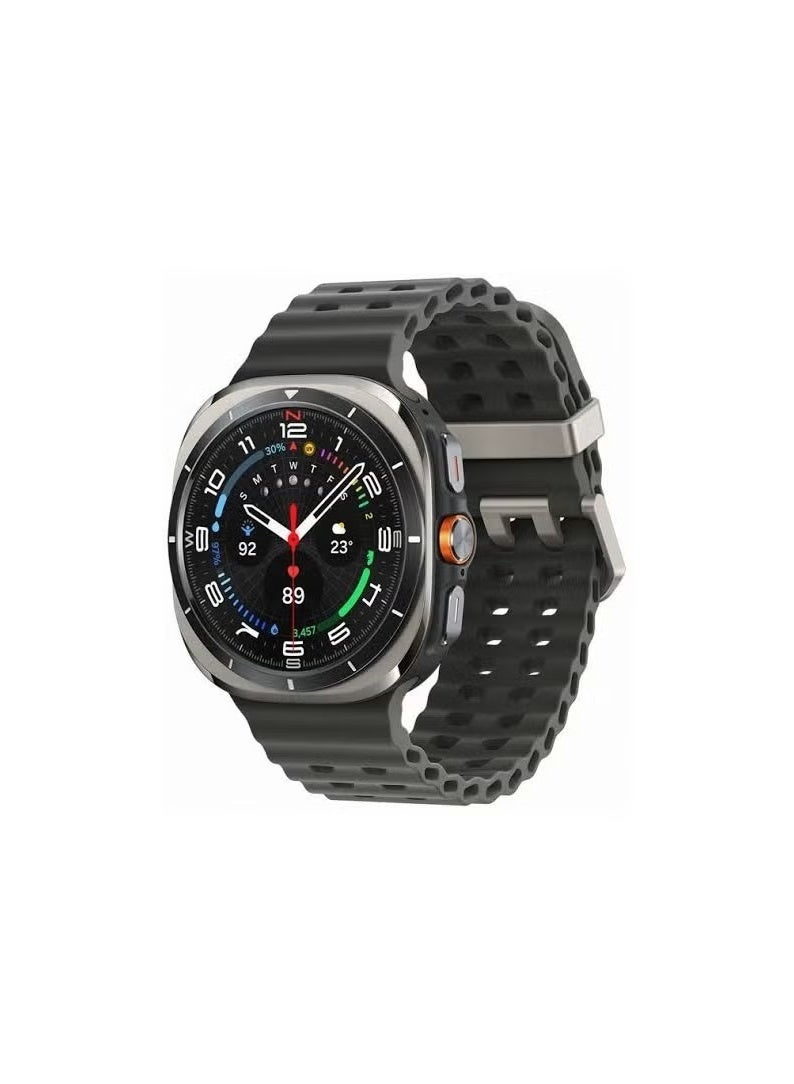 Ultra Stylish Smart Watch with Metal Frame and Silicone Strap - HD Display - Water Resistant - Heart Rate Monitor - Black - Image 1