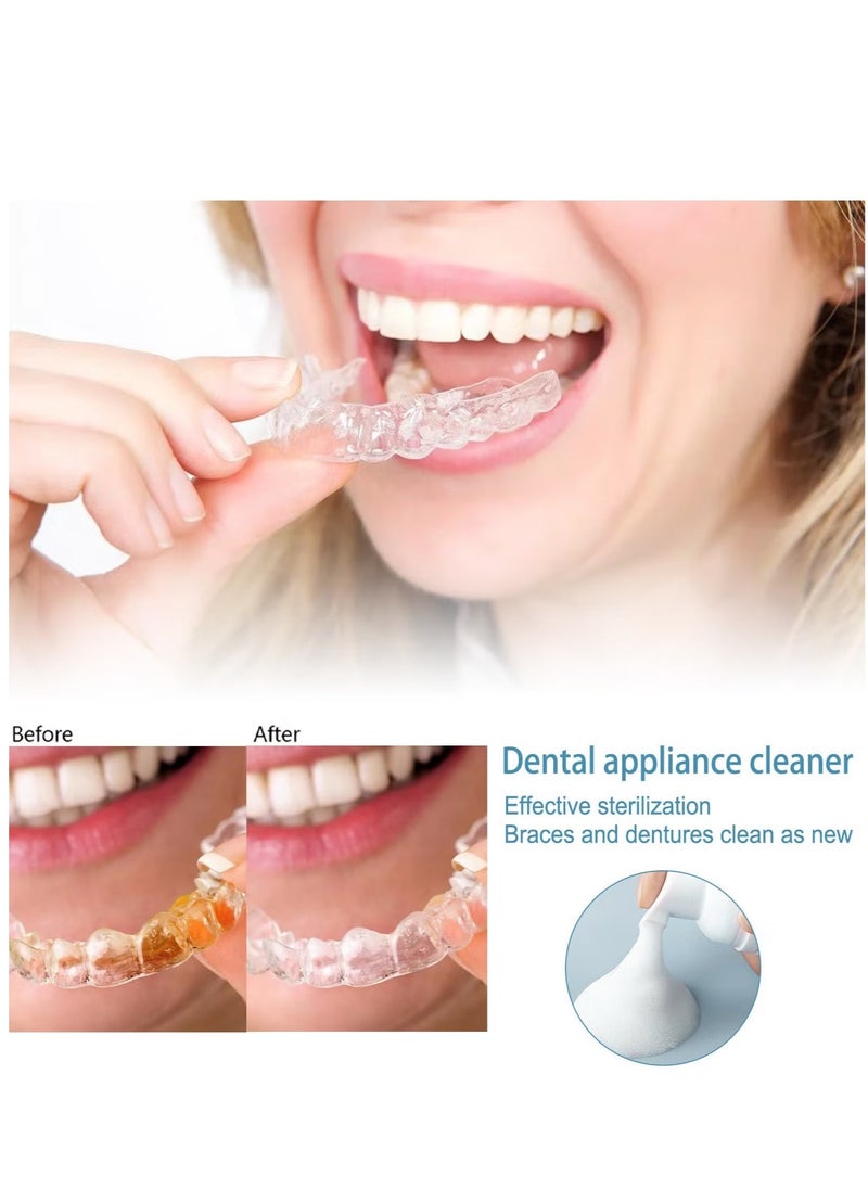 EELHOE Retainer Cleaner, Retainer Whitening Foam, Retainer Stain Removal Foam, Stain Removal Aligner, Retainer Cleaner, Teeth Whitening Foam, Mouth Guard Cleaner, Retainer Cleaning Foam for Oral Care 30ml - Image 3