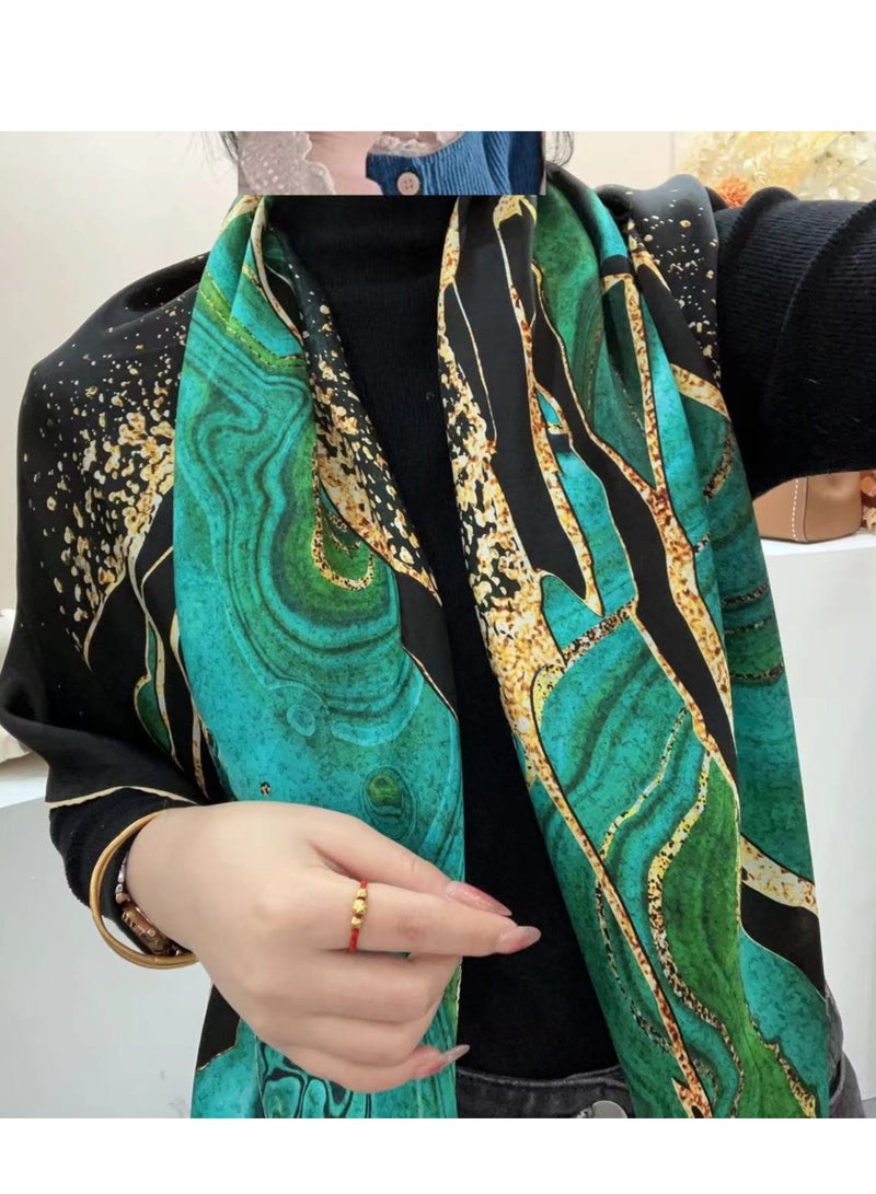 SYOSI Spring and summer fashion print shawls Women's beach scarves - Image 2