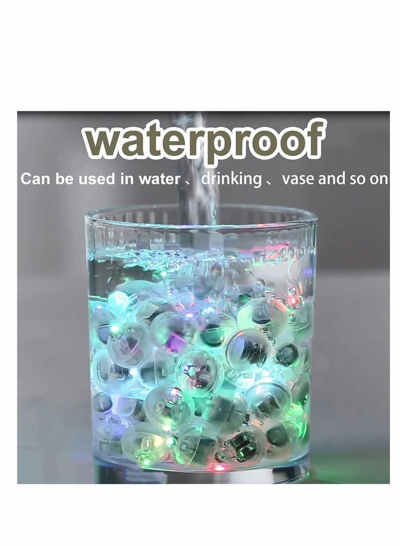 LED Balloon Light 50Pcs Multicolor Round Led Flash Ball Lamp Mini Ball Light for Paper Lantern Balloon Waterproof Mini Indoor Outdoor Party Event Wedding Decoration Supplies Pendant Filler - Image 2