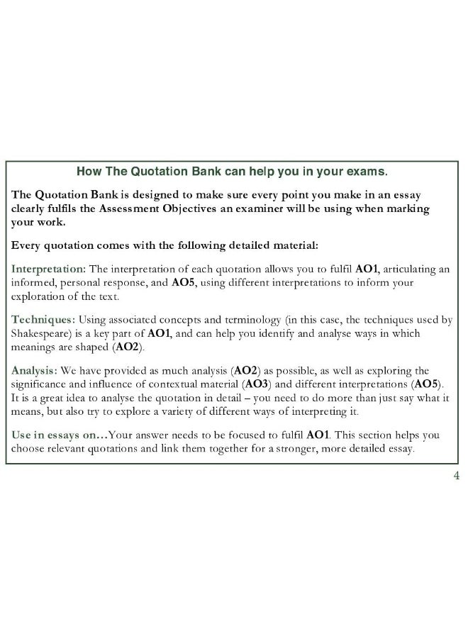 null - The Quotation Bank: Othello A-Level Revision and Study Guide for English Literature - Image 1